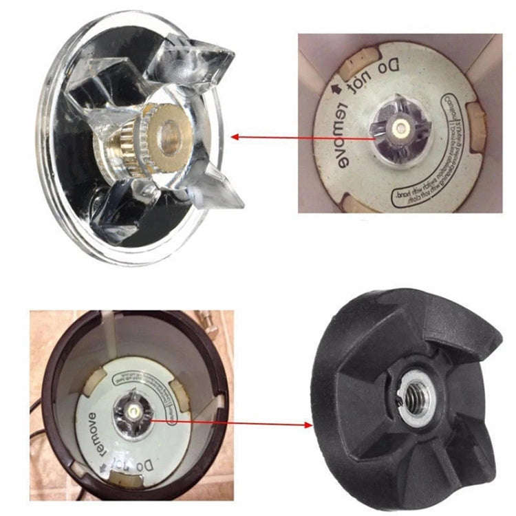 For Magic Bullet 250W Blender Juicer 2pcs Base Gear Blade Gear Replacement Part, Spec: Transparen...