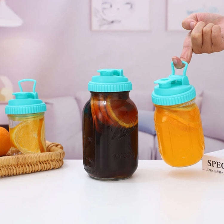 For Mason Jars Wide Mouth Flip Top Lid Airtight Leak Proof Reusable Canning Lids, Size: Diameter ...