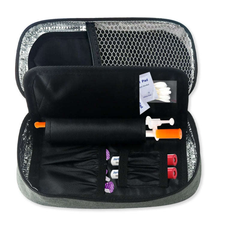 Portable Insulin Cooler Travel Package Insulin Care Bag(Grey)