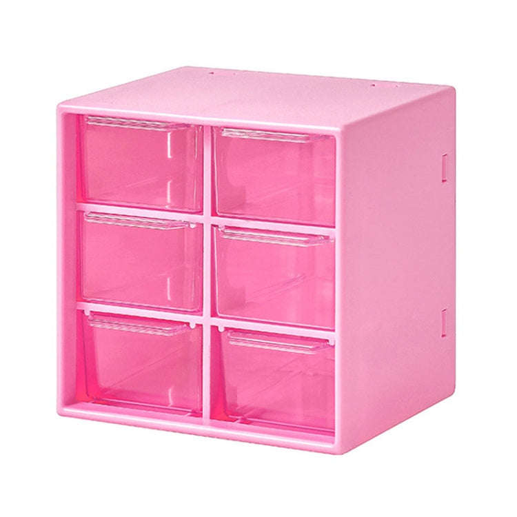 Transparent Desktop Small Objects Compartment Drawer Organizer Hair Accessories Storage Case, Col...