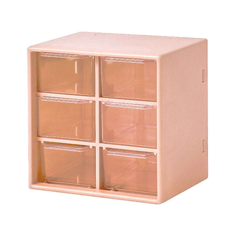 Transparent Desktop Small Objects Compartment Drawer Organizer Hair Accessories Storage Case, Col...