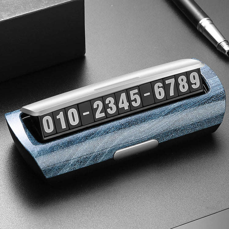 Hidden Luminous Temporary Parking Sign With Car Number, Color: Imitation Stone Pattern