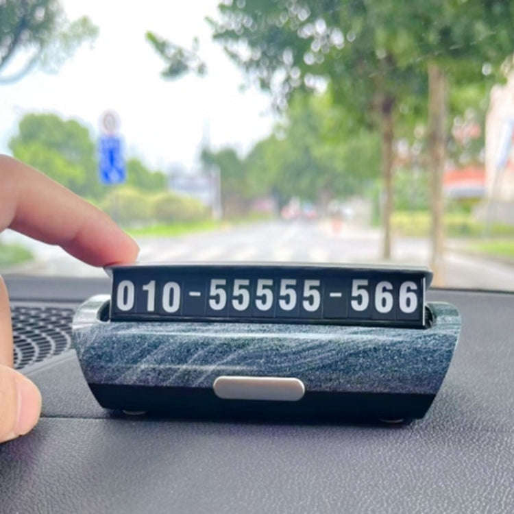 Hidden Luminous Temporary Parking Sign With Car Number, Color: Imitation Wood Grain