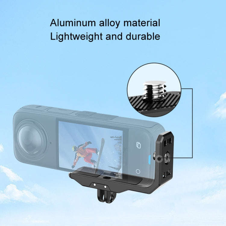 For Insta360 X4 / X3 Hepail Horizontal And Vertical Shooting Quick Release Metal Magnetic Bracket