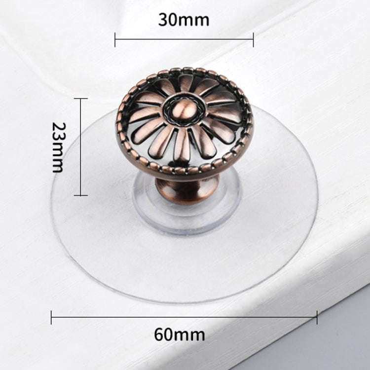 Hole-free Wardrobe Handles Drawer Glass Door Adhesive Household Round Handle, Spec: L