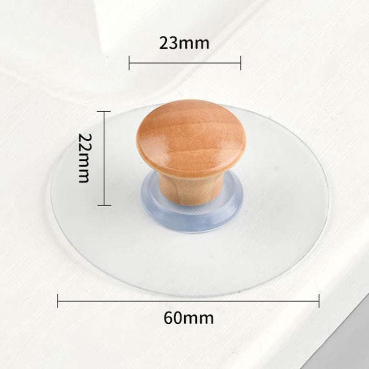 Hole-free Wardrobe Handles Drawer Glass Door Adhesive Household Round Handle, Spec: N