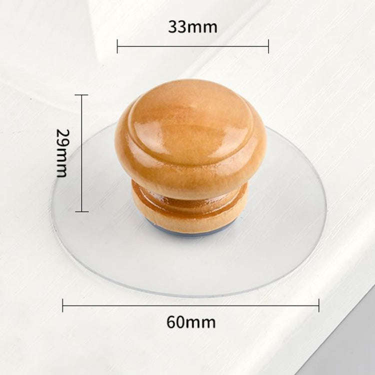 Hole-free Wardrobe Handles Drawer Glass Door Adhesive Household Round Handle, Spec: R