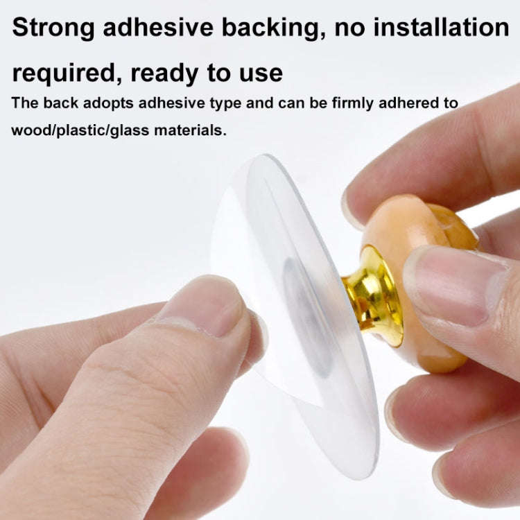 Hole-free Wardrobe Handles Drawer Glass Door Adhesive Household Round Handle, Spec: I