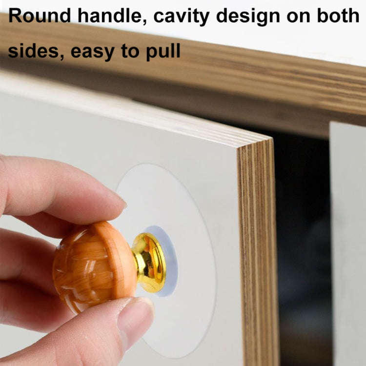 Hole-free Wardrobe Handles Drawer Glass Door Adhesive Household Round Handle, Spec: I