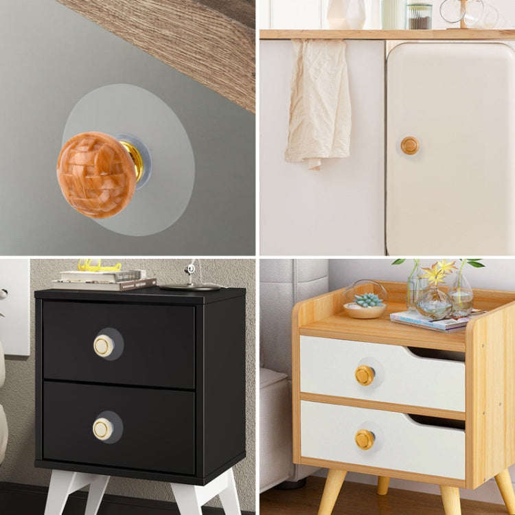 Hole-free Wardrobe Handles Drawer Glass Door Adhesive Household Round Handle, Spec: I