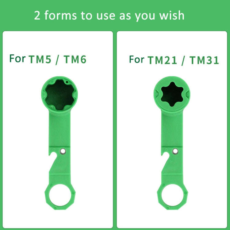 For VorWerk Thermomix TM5 TM6  TM21 TM31 Wrench Dough Remover(Green)
