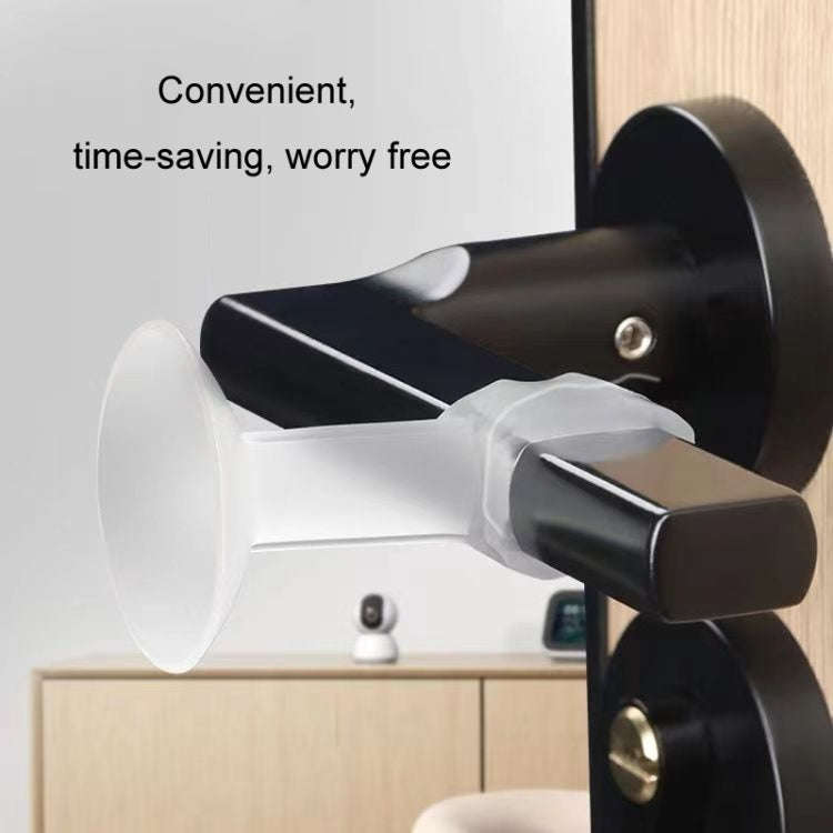 6pcs Transparent Window Door Handle Anti-collision Silicone Protective Cover