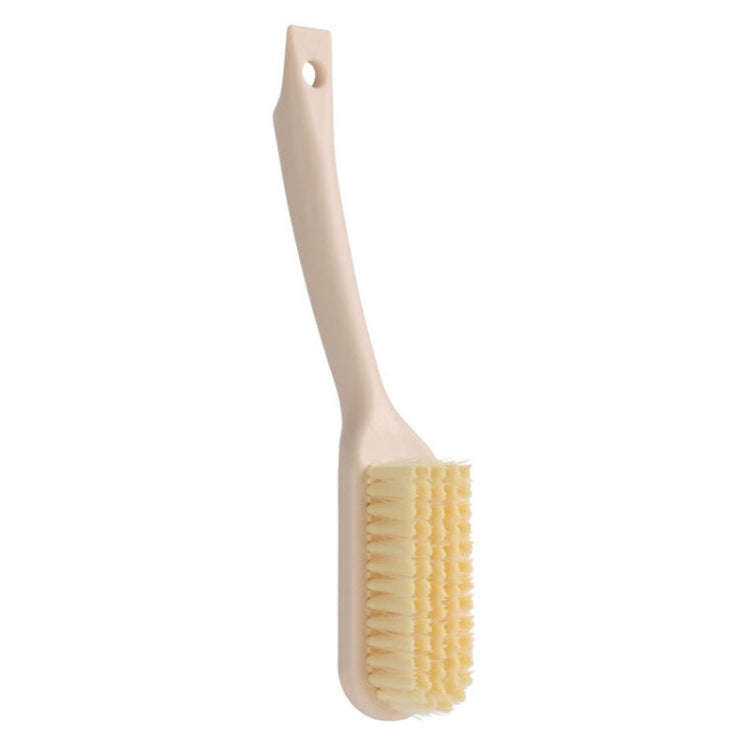 Household Long Handle Shoe Brush Hangable Multi-functional Soft Bristle Cleaning Brush(Khaki)