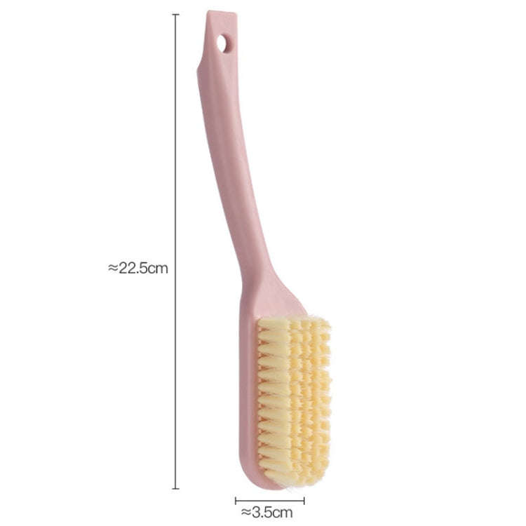 Household Long Handle Shoe Brush Hangable Multi-functional Soft Bristle Cleaning Brush(Blue)