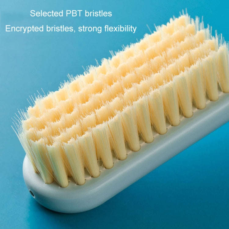 Household Long Handle Shoe Brush Hangable Multi-functional Soft Bristle Cleaning Brush(Blue)