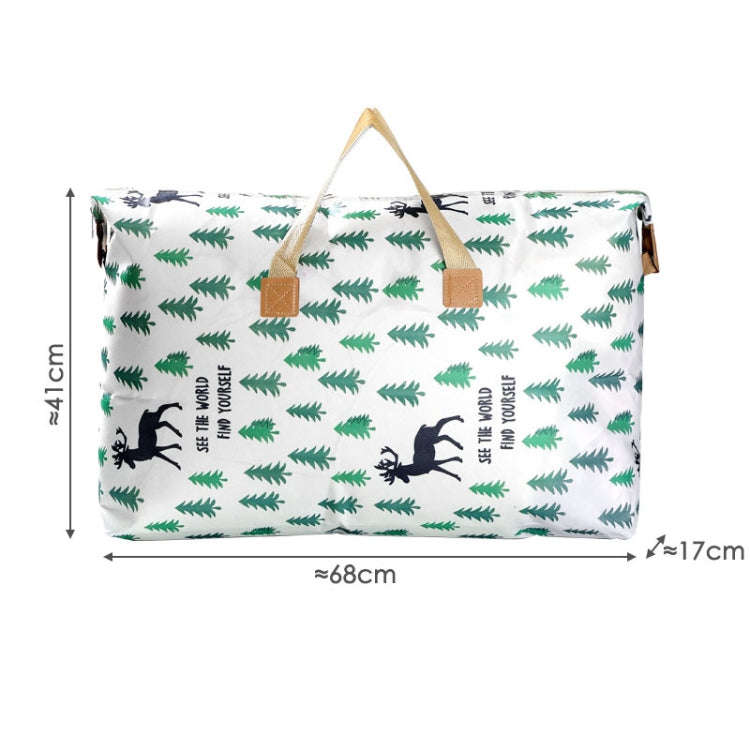 Clothes Quilt Storage Bag Large Capacity Waterproof Moistureproof Moving Luggage Bag, Style: 48L ...