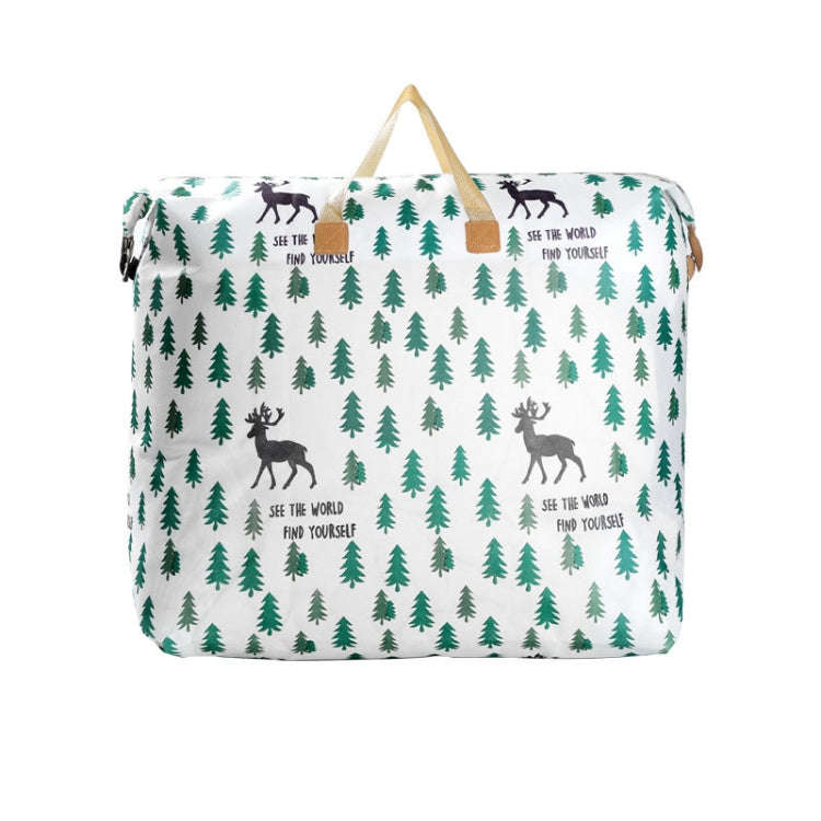 Clothes Quilt Storage Bag Large Capacity Waterproof Moistureproof Moving Luggage Bag, Style: 120L...