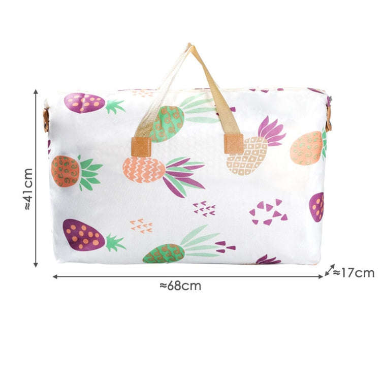 Clothes Quilt Storage Bag Large Capacity Waterproof Moistureproof Moving Luggage Bag, Style: 48L ...