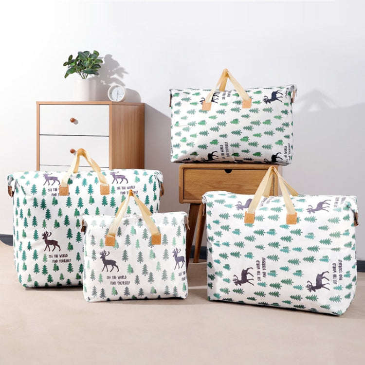 Clothes Quilt Storage Bag Large Capacity Waterproof Moistureproof Moving Luggage Bag, Style: 120L...