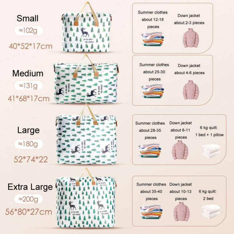 Clothes Quilt Storage Bag Large Capacity Waterproof Moistureproof Moving Luggage Bag, Style: 120L...
