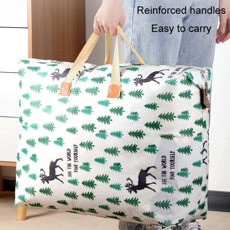 Clothes Quilt Storage Bag Large Capacity Waterproof Moistureproof Moving Luggage Bag, Style: 120L...