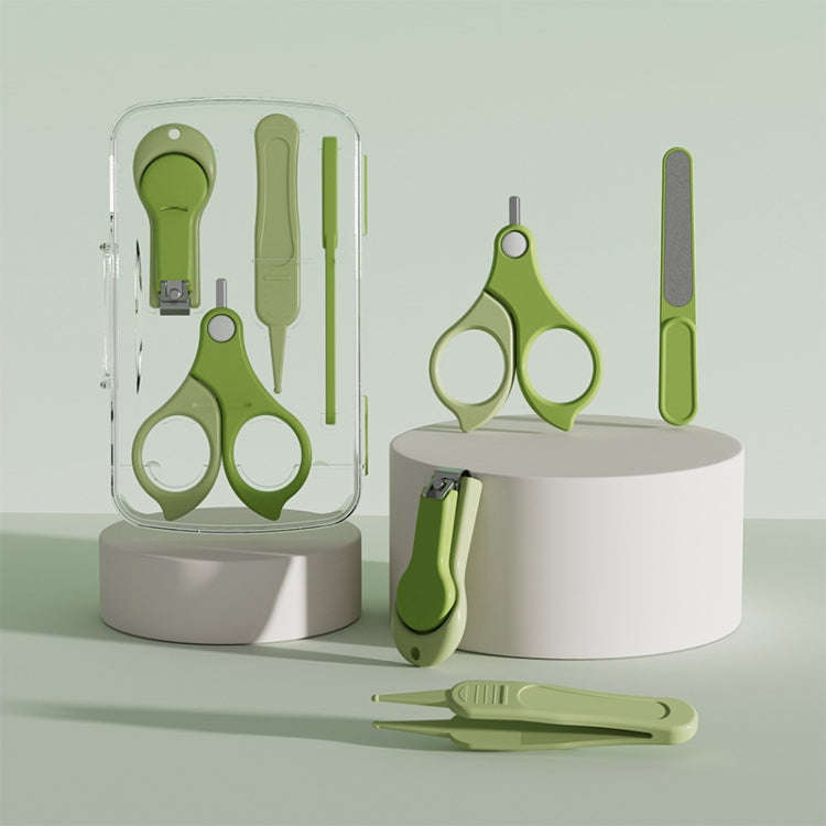 4-in-1 Baby Nail Clipper Set Travel Portable Baby Care Kit(Green)