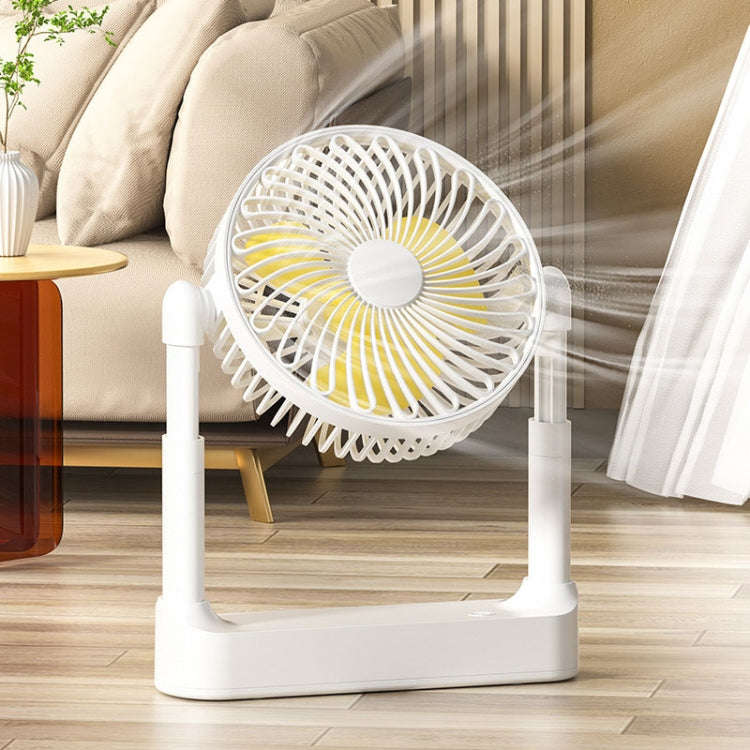 Portable Retractable USB Home Desktop Fan Large Wind Power Outdoor Ceiling Fan, Model: Plug-in Model