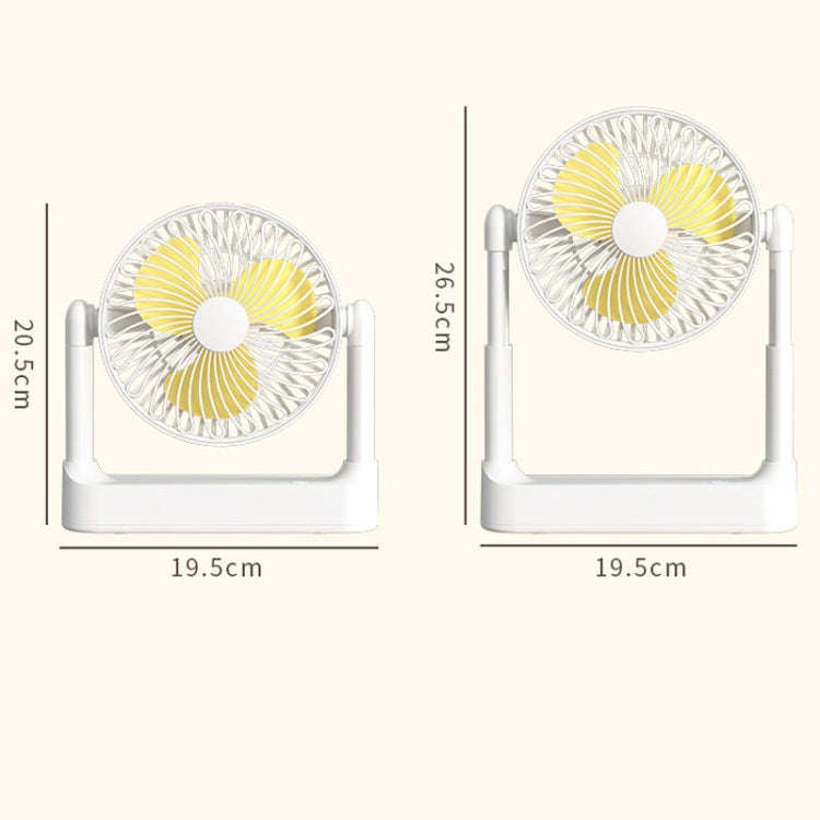 Portable Retractable USB Home Desktop Fan Large Wind Power Outdoor Ceiling Fan, Model: Plug-in Model