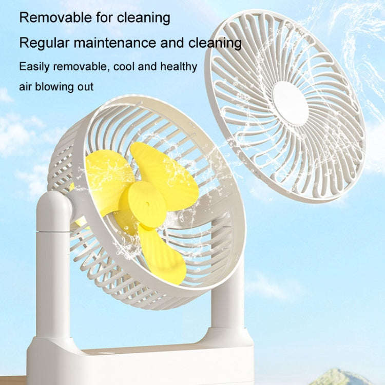 Portable Retractable USB Home Desktop Fan Large Wind Power Outdoor Ceiling Fan, Model: Plug-in Model