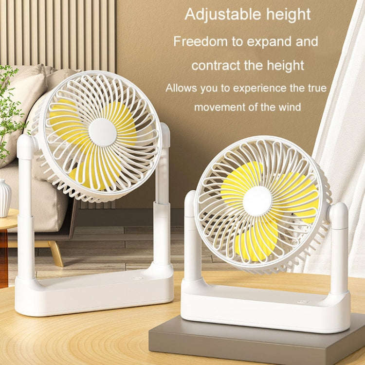 Portable Retractable USB Home Desktop Fan Large Wind Power Outdoor Ceiling Fan, Model: Plug-in Model