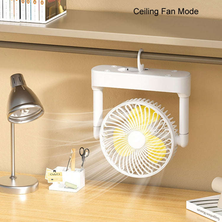 Portable Retractable USB Home Desktop Fan Large Wind Power Outdoor Ceiling Fan, Model: Plug-in Model