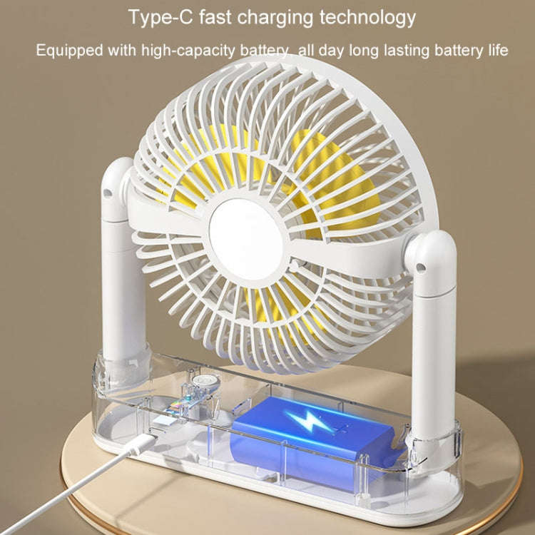 Portable Retractable USB Home Desktop Fan Large Wind Power Outdoor Ceiling Fan, Model: Plug-in Model