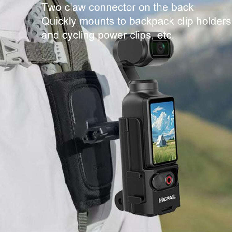 For DJI Osmo Pocket 3 HEPAIL Extended Adapter Protective Bezel Extension Handle Cold Shoe Adapter...