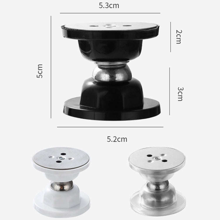 No Punching Silicone Household Strong Magnetic Silent Anti-collision Door Stopper(Black)