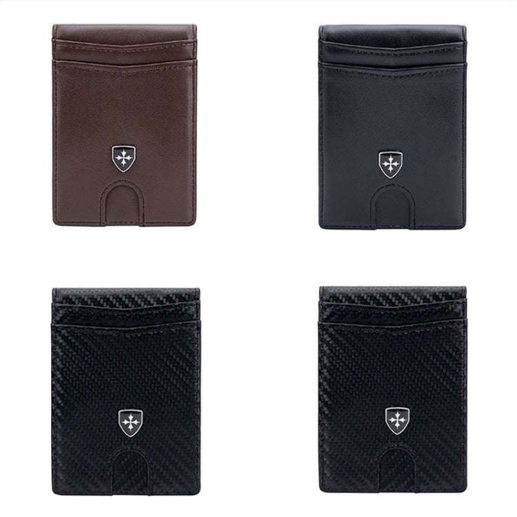 Baellerry RFID Anti-Theft Multi-Card Slot Contrasting Color Wallet Card Holder(Black)