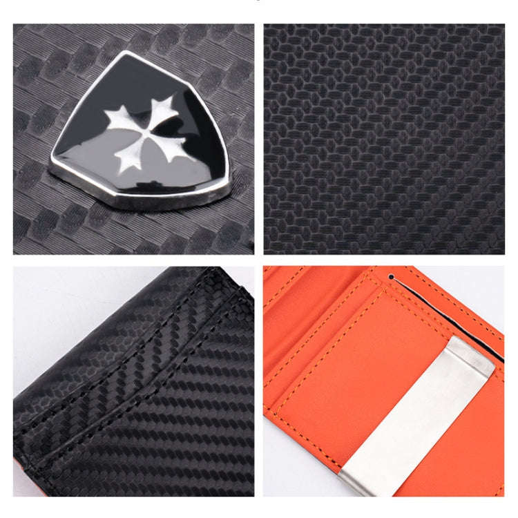 Baellerry RFID Anti-Theft Multi-Card Slot Contrasting Color Wallet Card Holder(Black)