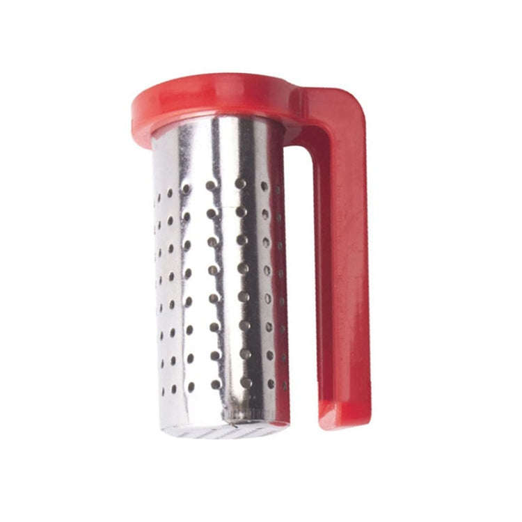 Household Stainless Steel Tea Strainer Simple And Portable Tea Filter(Red)