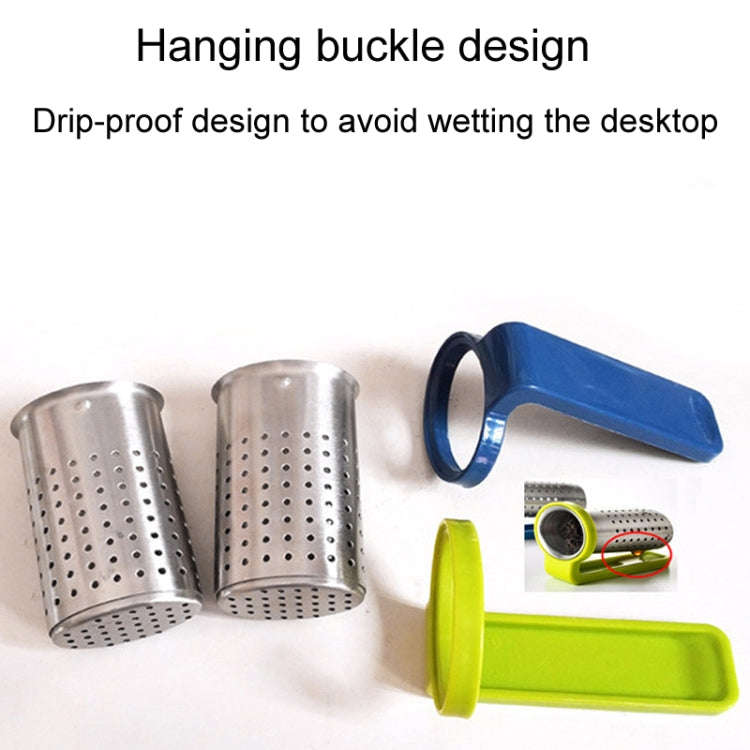 Household Stainless Steel Tea Strainer Simple And Portable Tea Filter(Blue)
