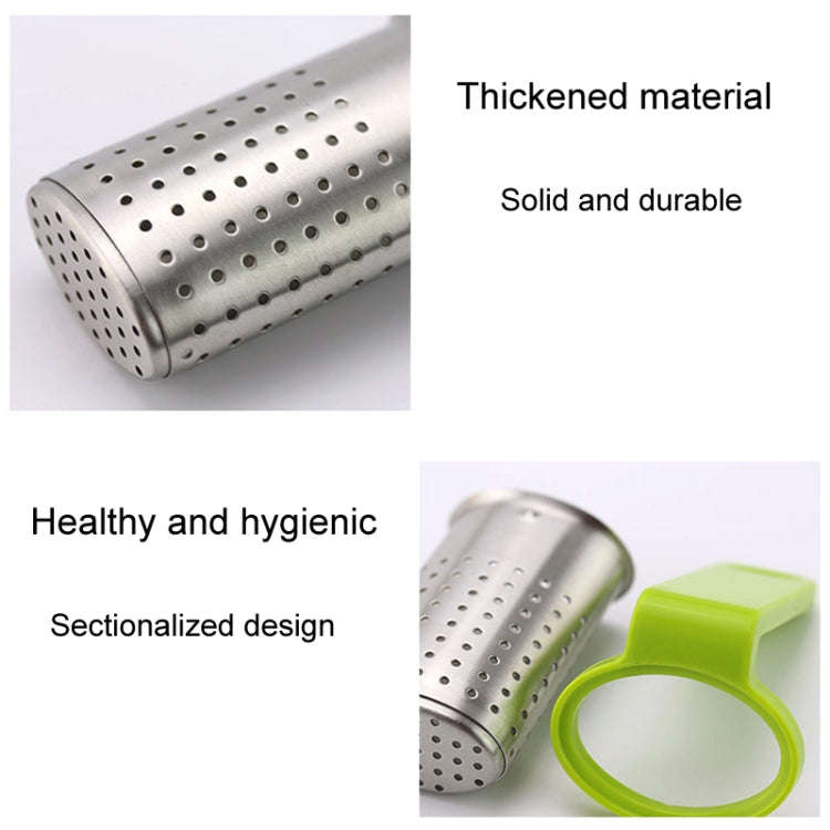 Household Stainless Steel Tea Strainer Simple And Portable Tea Filter(Blue)