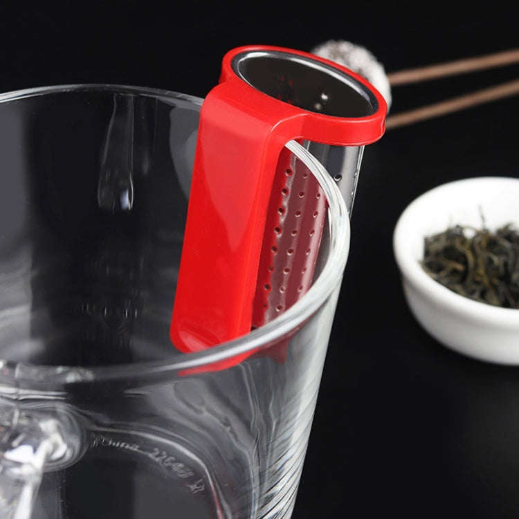 Household Stainless Steel Tea Strainer Simple And Portable Tea Filter(Blue)