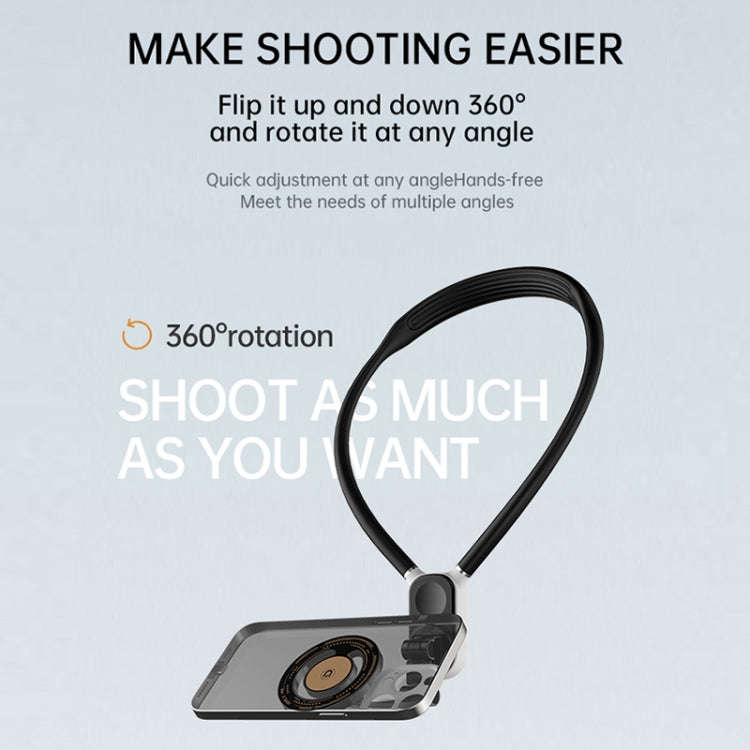 Magnetic Hanging Neck Holder For Mobile Phones/Action Cameras(Glacier Blue)
