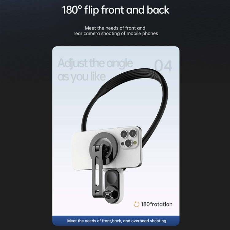 Magnetic Hanging Neck Holder For Mobile Phones/Action Cameras(Glacier Blue)