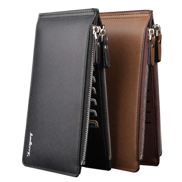 Baellerry CA013 Casual Multi-card Slot Long Wallet Multifunctional Ultra-thin Card Holder(Black)