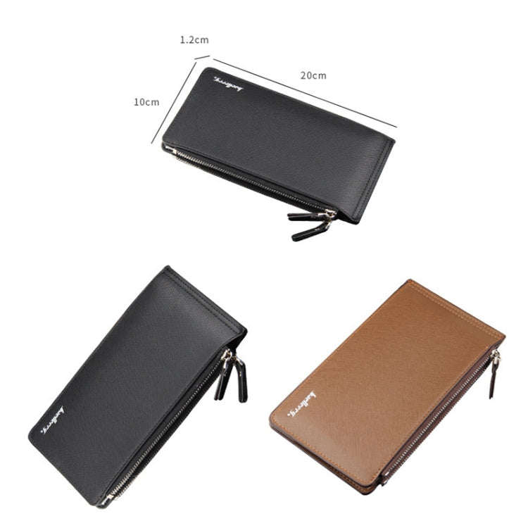 Baellerry CA013 Casual Multi-card Slot Long Wallet Multifunctional Ultra-thin Card Holder(Black)
