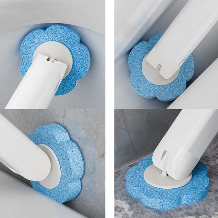 With 6pcs Lavender Scent Brush Heads Disposable Toilet Brush Dissolving Replacement Brush Toilet ...