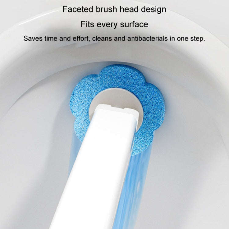 With 6pcs Lavender Scent Brush Heads Disposable Toilet Brush Dissolving Replacement Brush Toilet ...