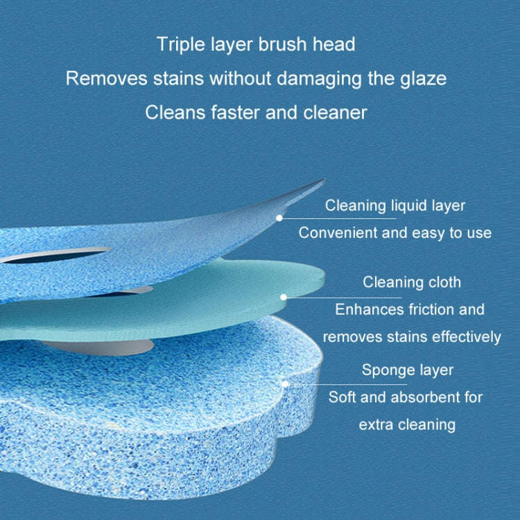 With 6pcs Lemon Scent Brush Heads Disposable Toilet Brush Dissolving Replacement Brush Toilet Cle...