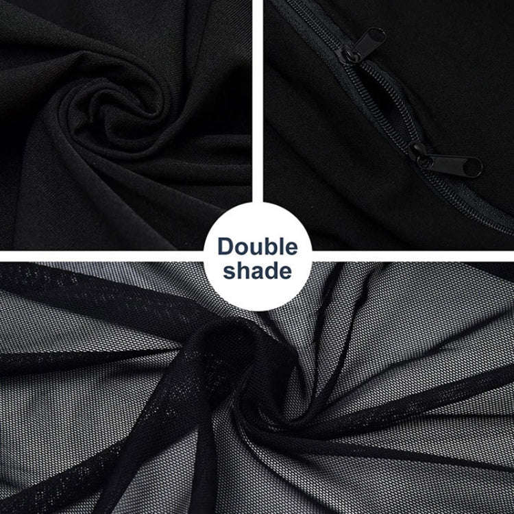 Car Sun Protection Anti-mosquito Window Zipper Sunshade(Front Window (Main+Auxiliary))