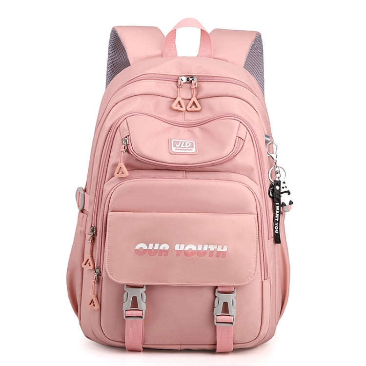 JLD  School Bag College Backpack Anti Theft Travel Bags for Teens Girls Students(Soft Pink)