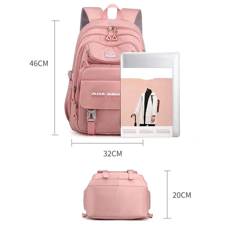 JLD  School Bag College Backpack Anti Theft Travel Bags for Teens Girls Students(Black)